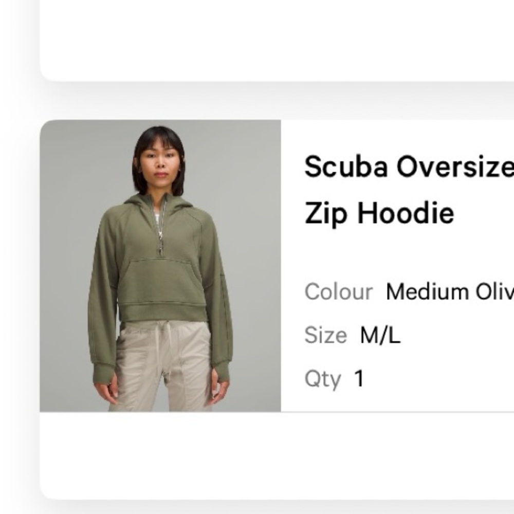Lululemon scuba oversized half-zip hoodie